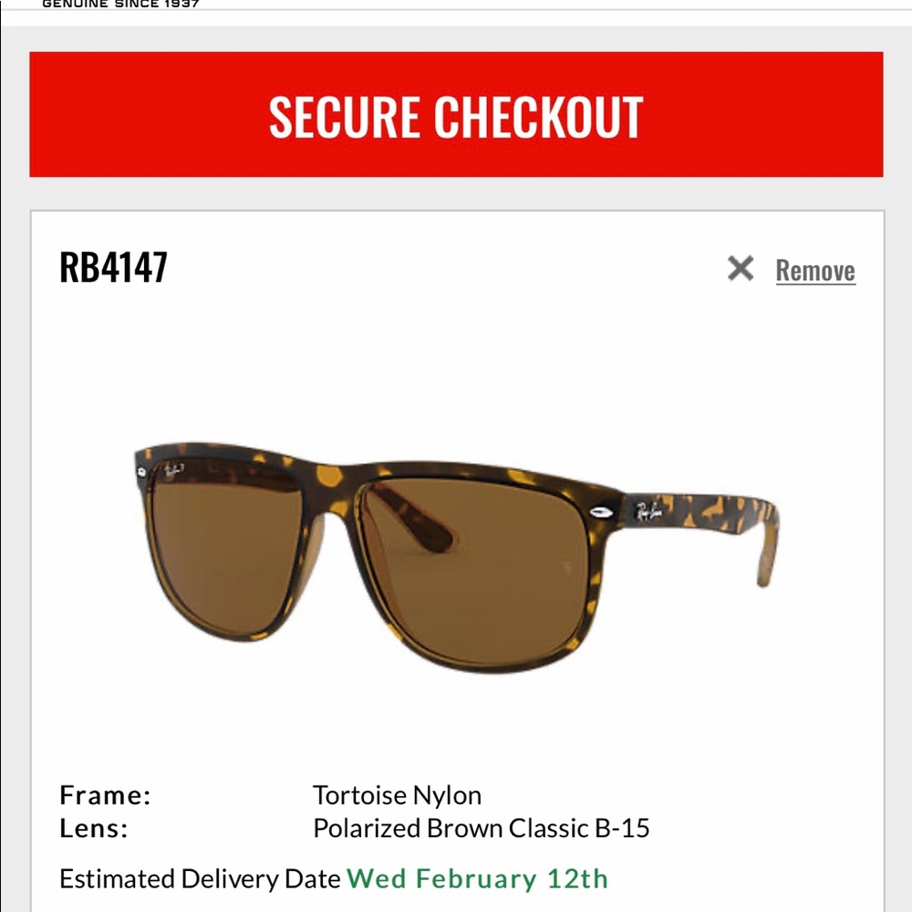 RAY-BAN POLARIZED OVERSIZED SUNGLASSES RB4147